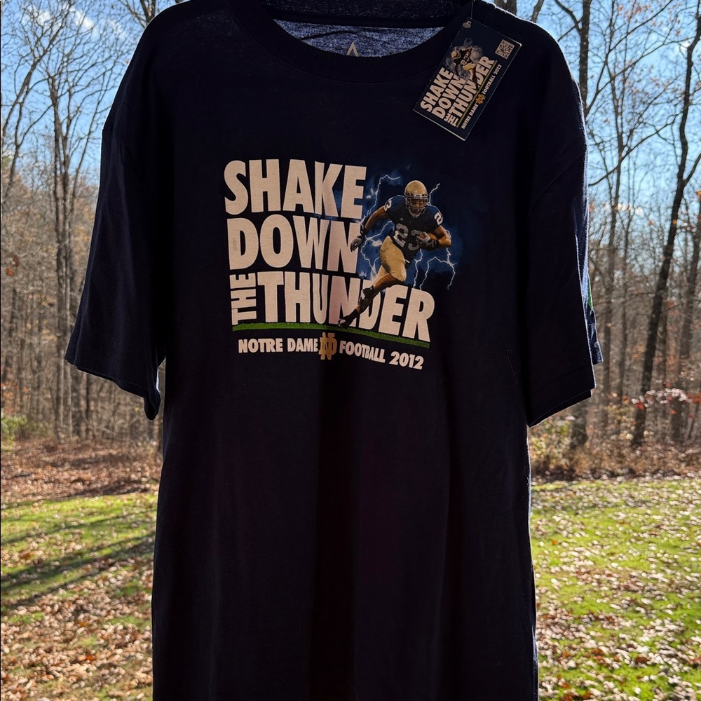 Notre Dame Football 2012 Navy T-Shirt - Picture 1 of 9